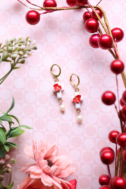 Floral Cross Huggies