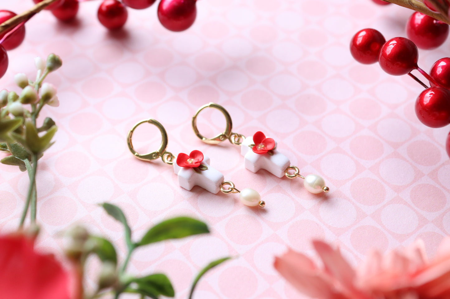 Floral Cross Huggies