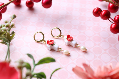 Floral Cross Huggies