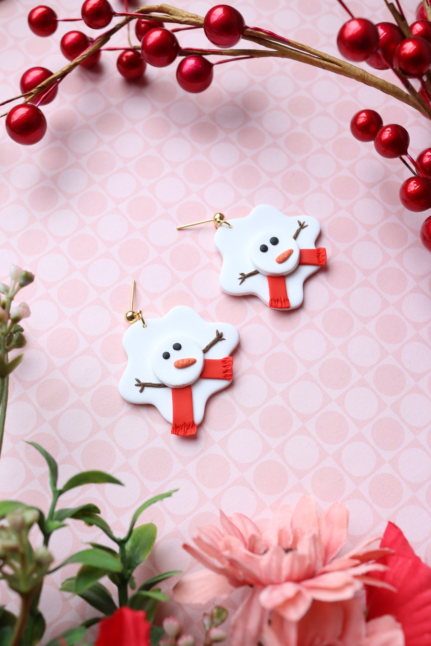 Melted Snowman Dangles