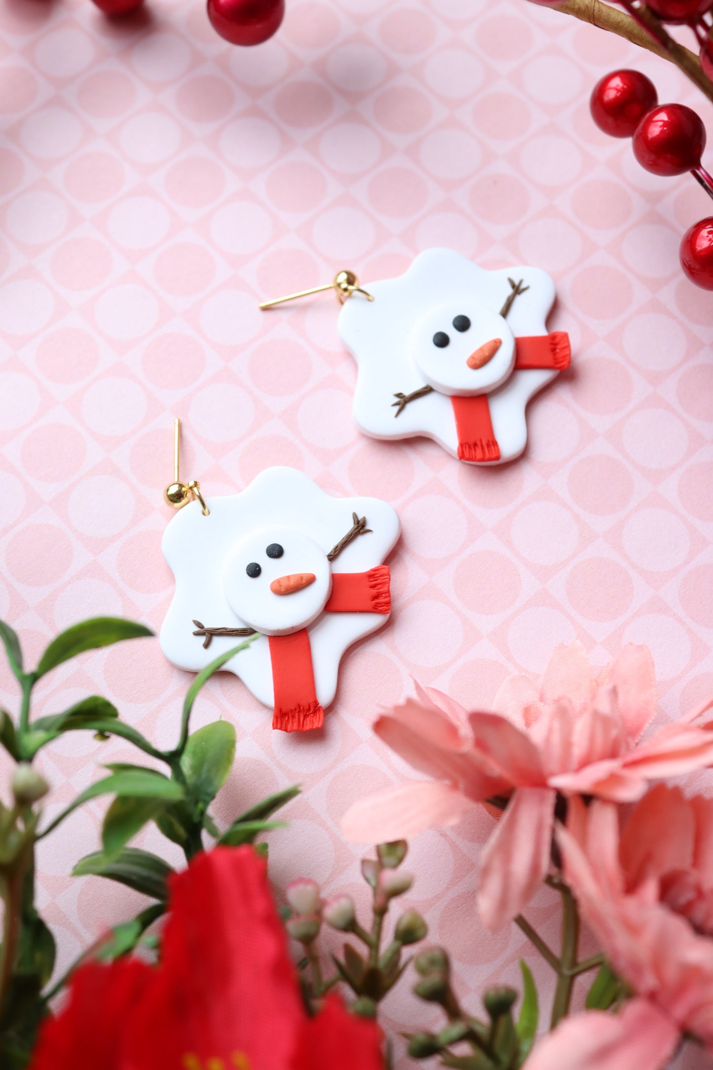 Melted Snowman Dangles