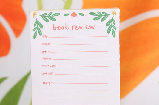 Book Review Notepad