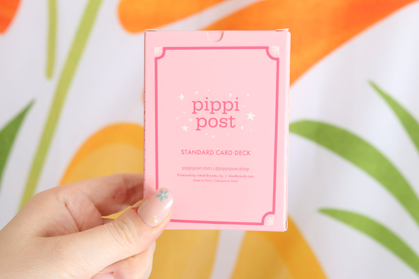 Pink Library Card Playing Cards