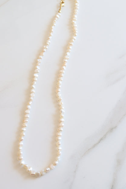 24k Gold-Filled Freshwater Pearl Necklace | 18"