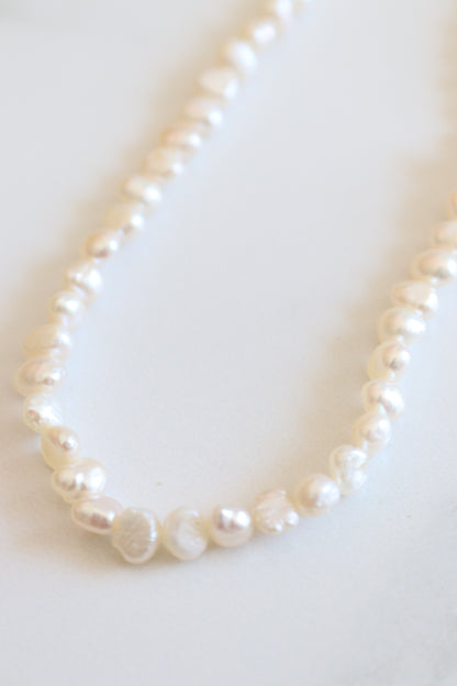 24k Gold-Filled Freshwater Pearl Necklace | 18"