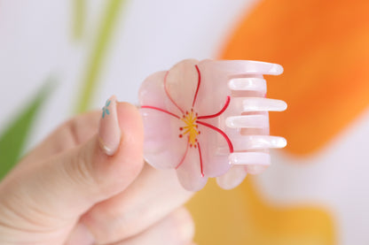 Small Cherry Blossom Claw Clip