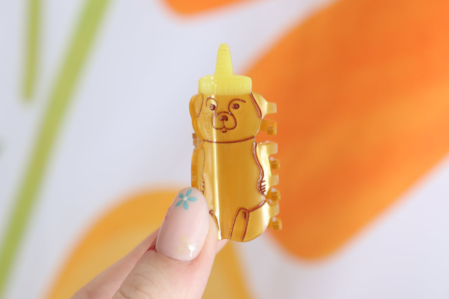 Honey Bear Mini Claw Clip
