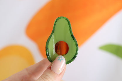 Mini Avocado Claw Clip