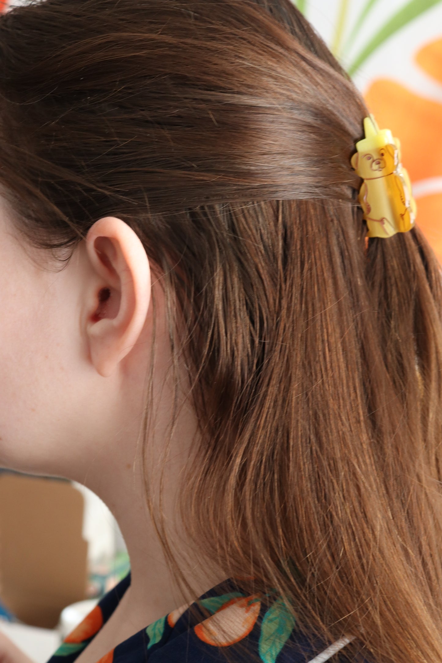 Honey Bear Mini Claw Clip