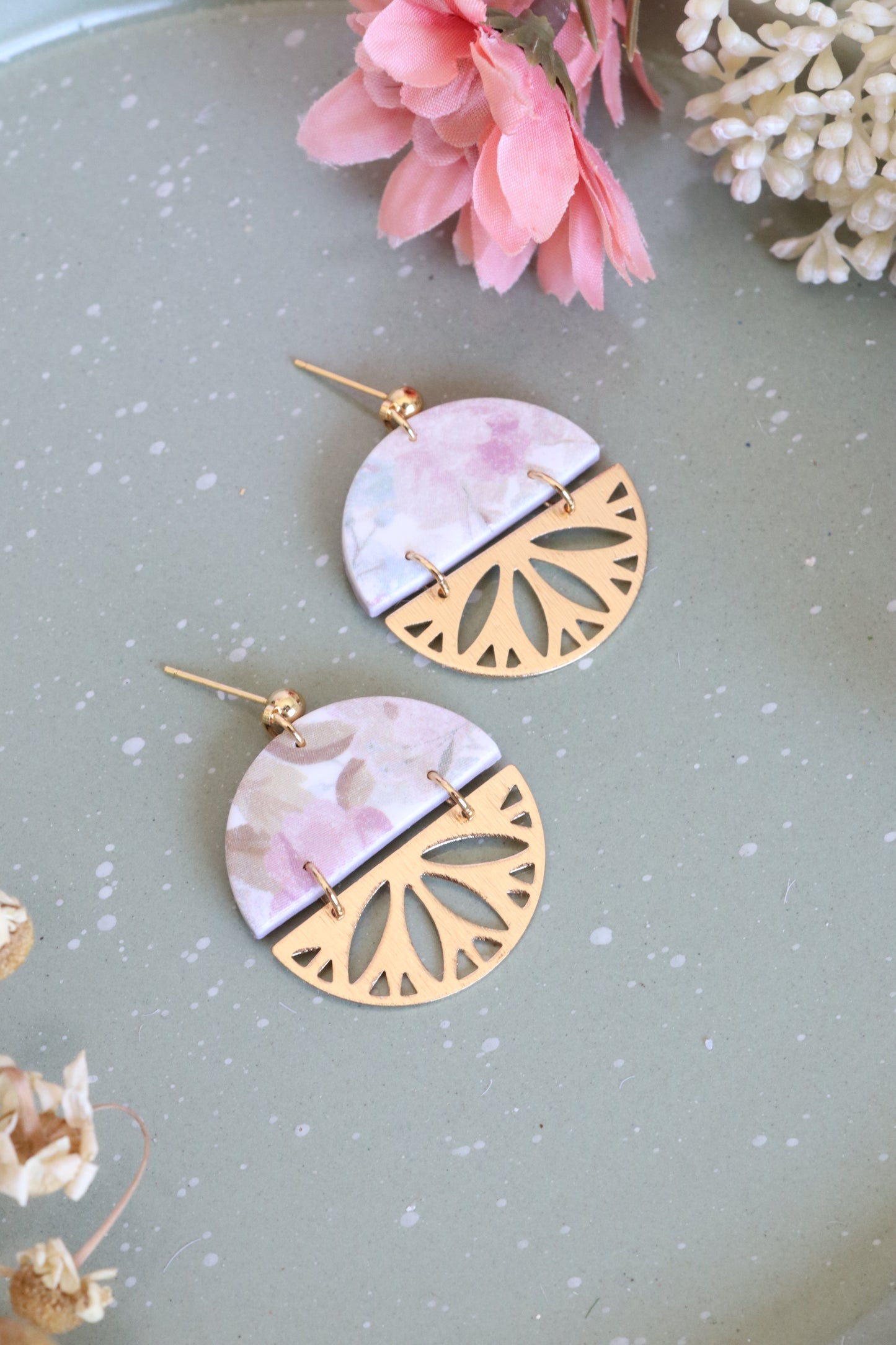 Soft Spring Floral Earrings (Multiple Shapes)