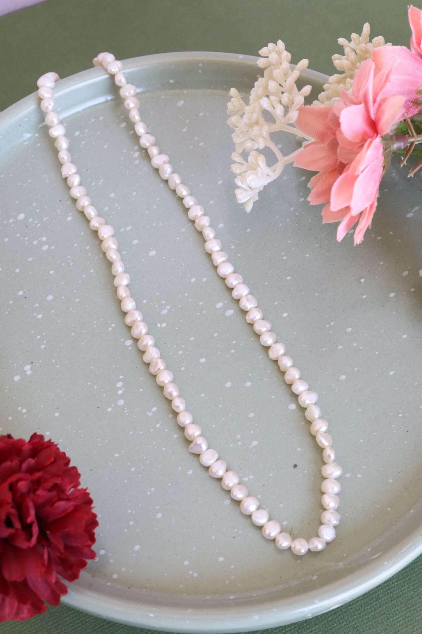 24k Gold-Filled Freshwater Pearl Necklace | 18"