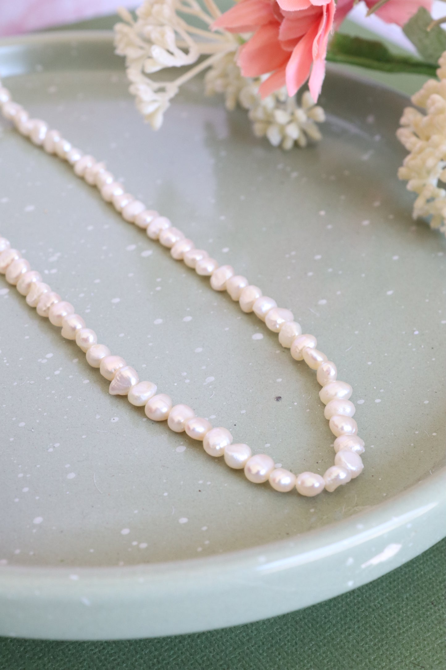 24k Gold-Filled Freshwater Pearl Necklace | 18"