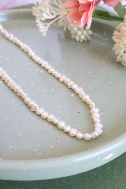 24k Gold-Filled Freshwater Pearl Necklace | 18"