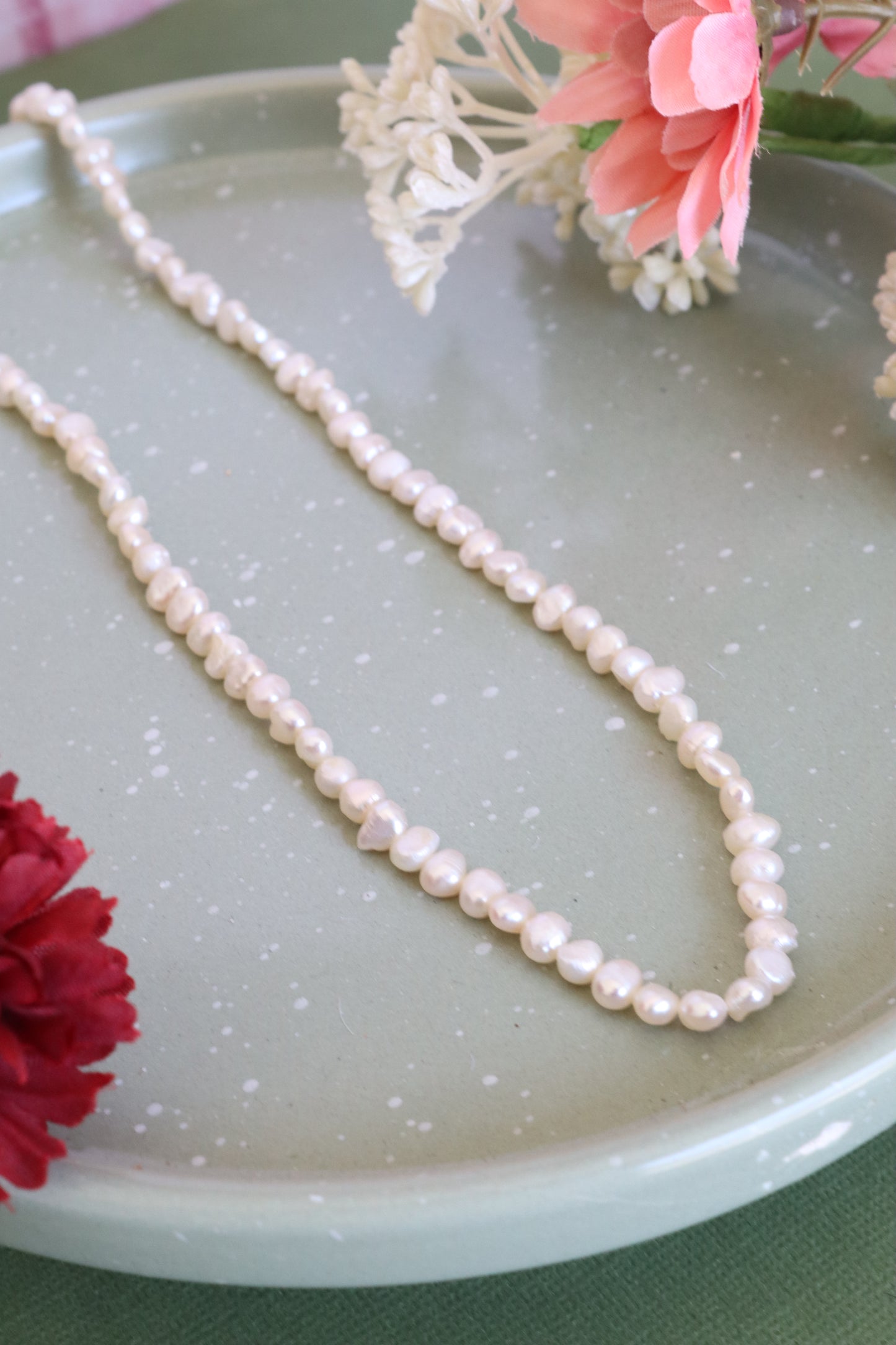 24k Gold-Filled Freshwater Pearl Necklace | 18"