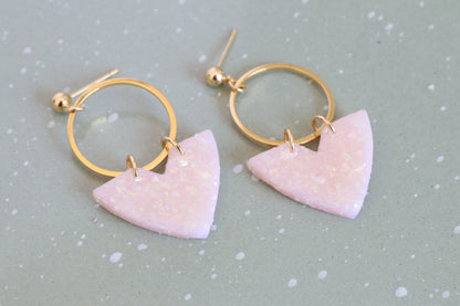 Soft Pink Opal Earrings (Multiple Shapes)