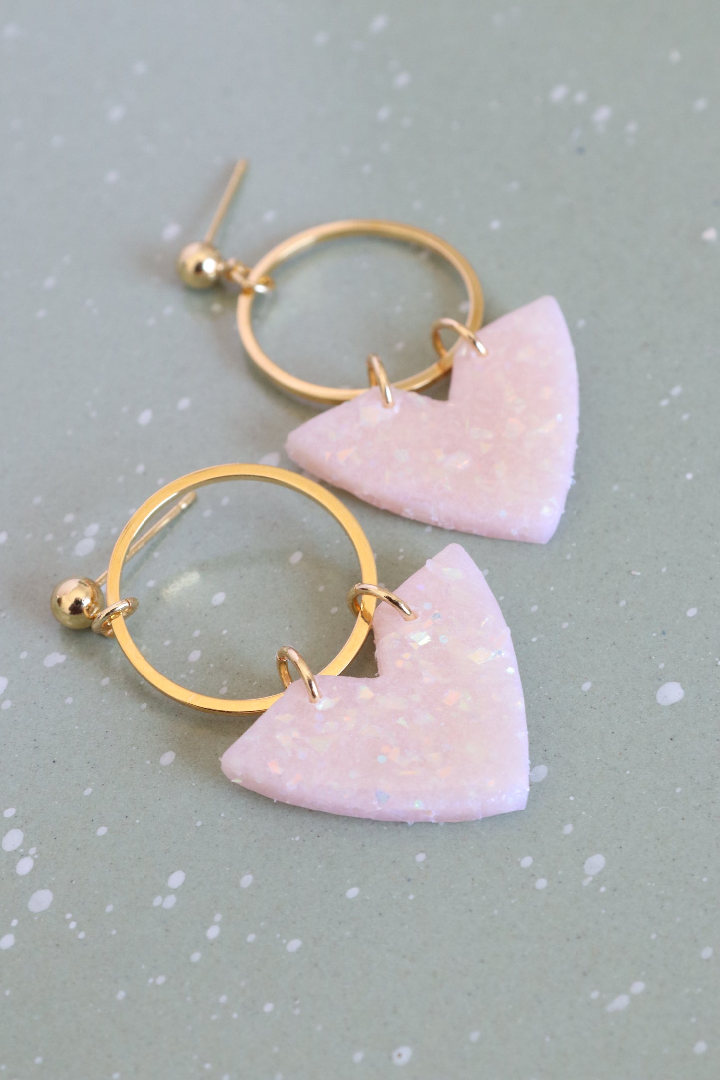 Soft Pink Opal Earrings (Multiple Shapes)