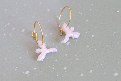Soft Pink Opal Earrings (Multiple Shapes)