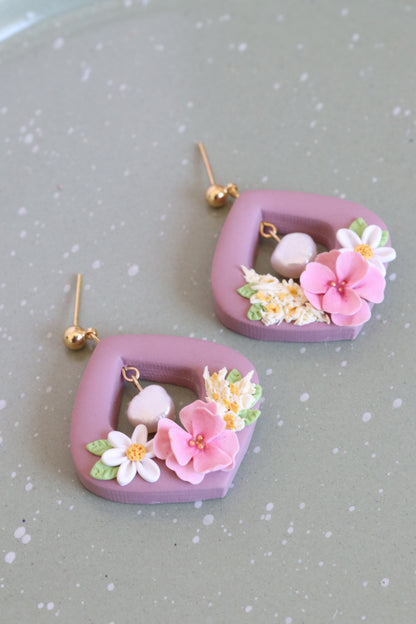 Astrid Floral Dangles
