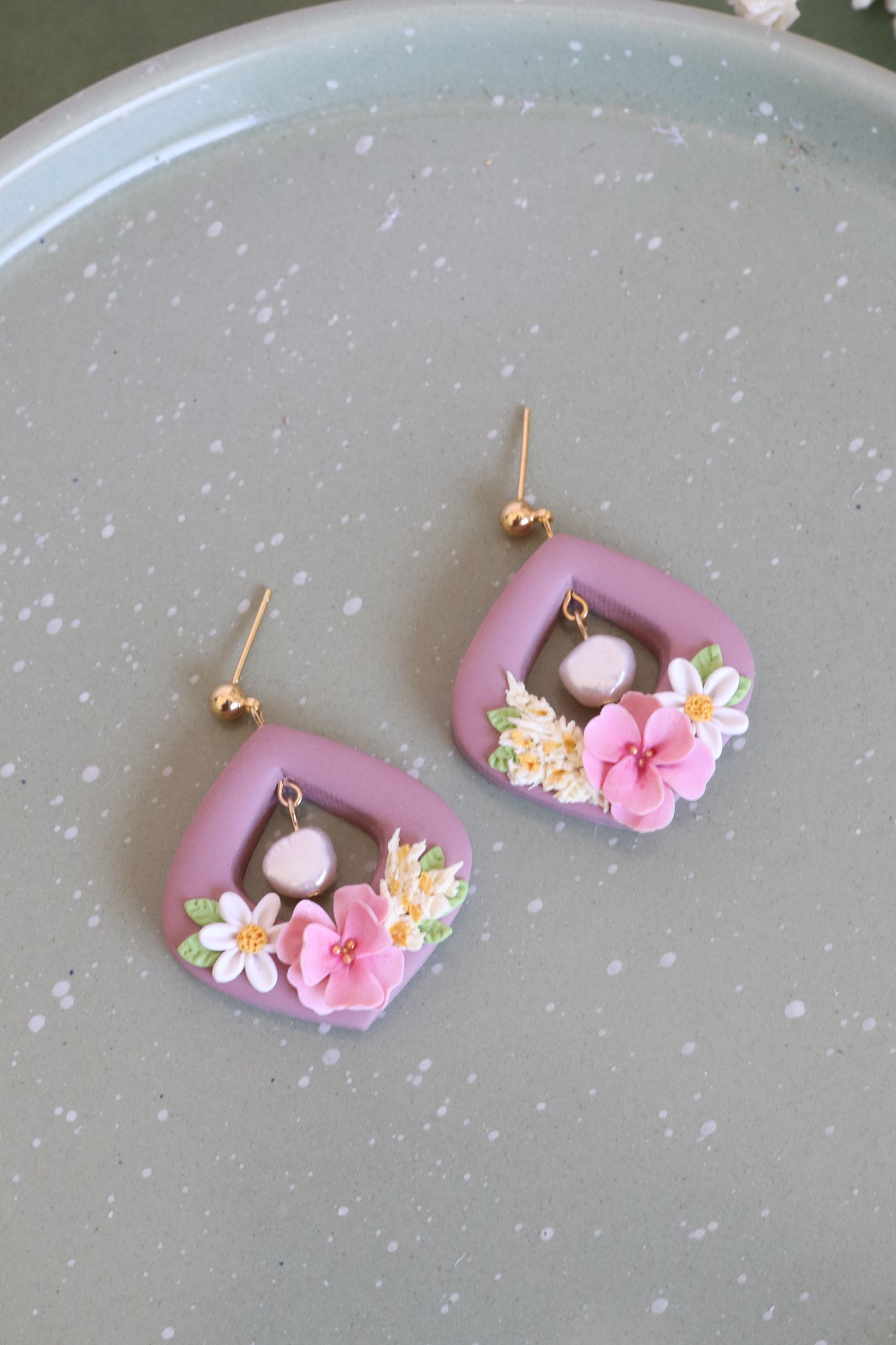 Astrid Floral Dangles