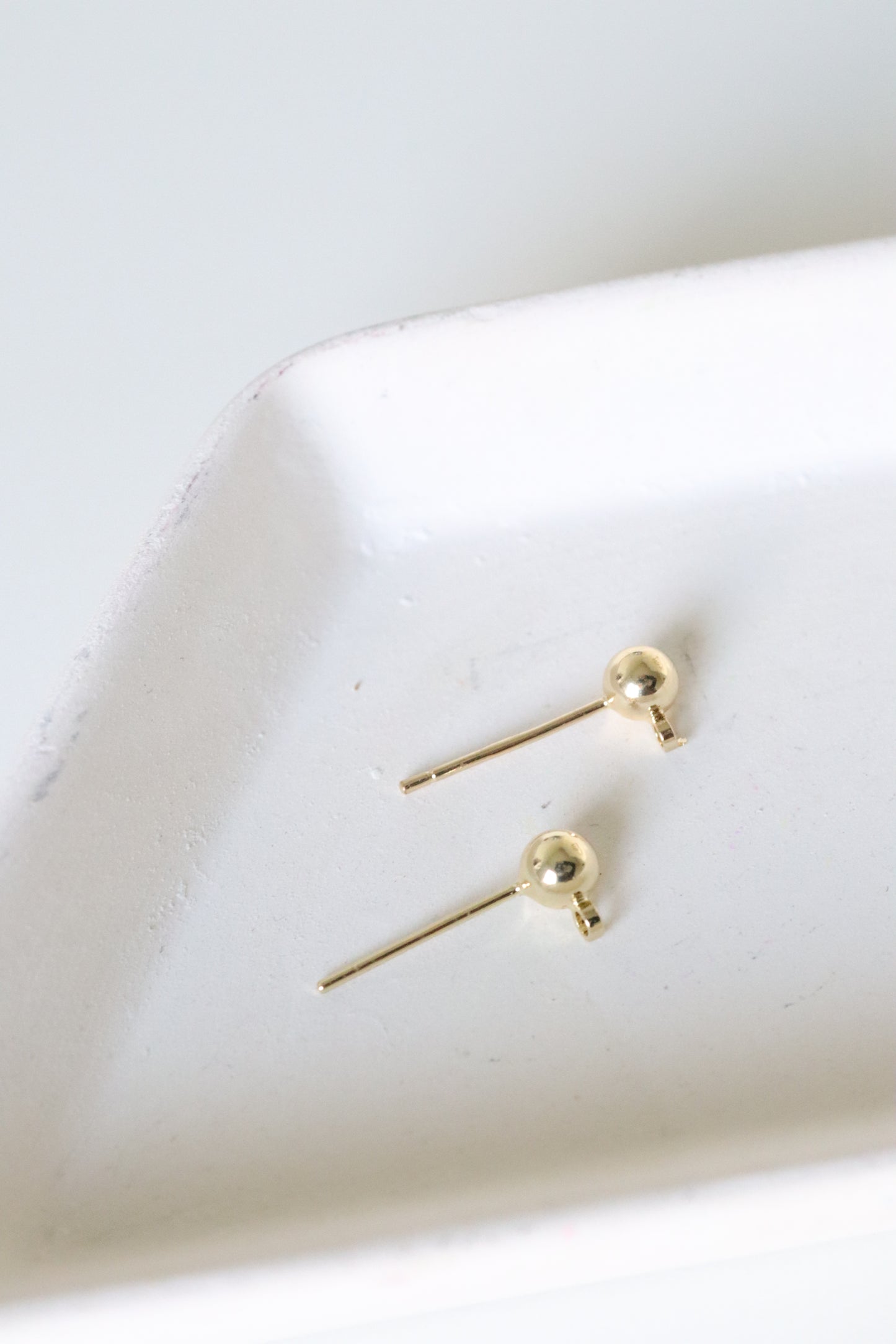 18k Gold-Plated Ball Studs