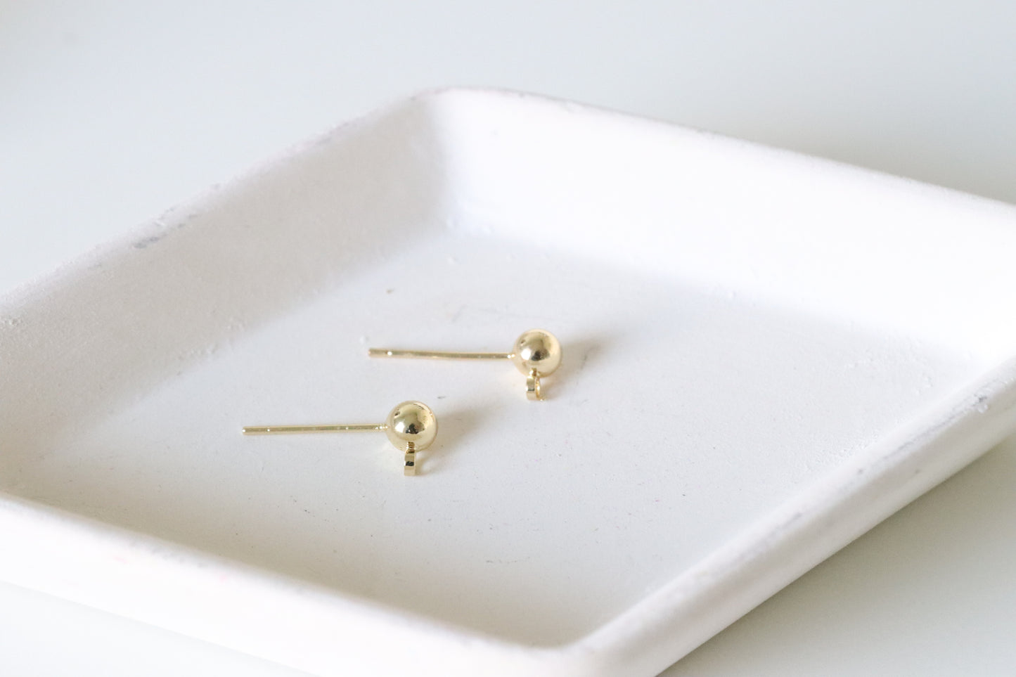 18k Gold-Plated Ball Studs