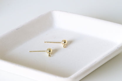 18k Gold-Plated Ball Studs