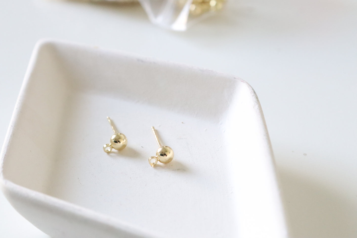 18k Gold-Plated Ball Studs