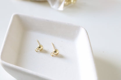 18k Gold-Plated Ball Studs