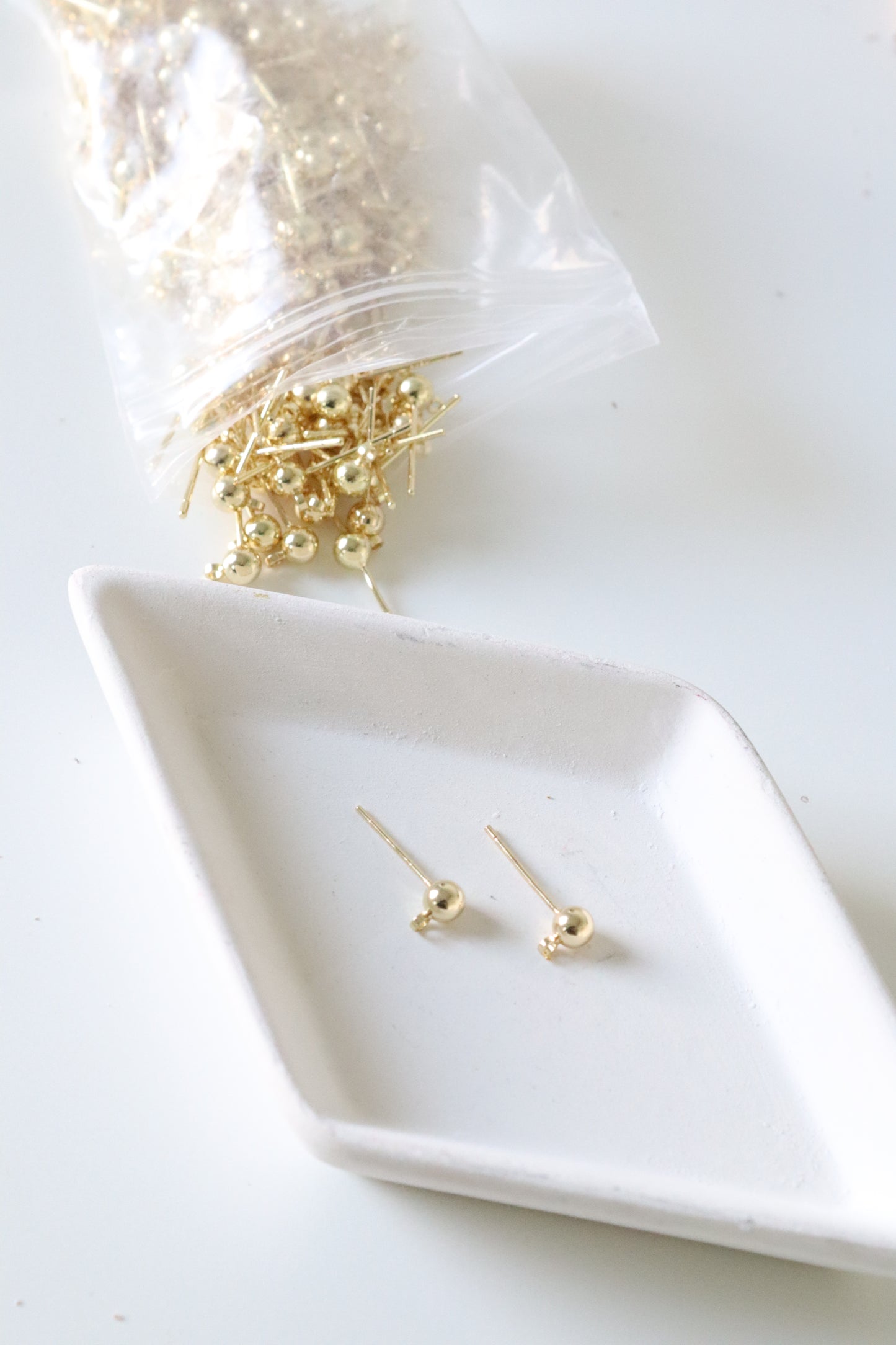 18k Gold-Plated Ball Studs