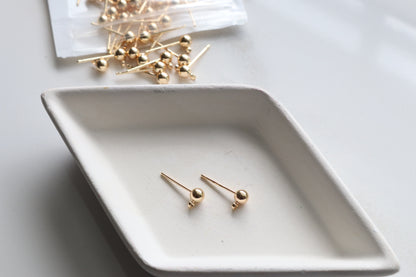 14k Gold-Filled Ball Studs