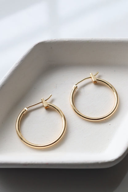 20mm Gold-Plated Huggie Hoops (Copy)