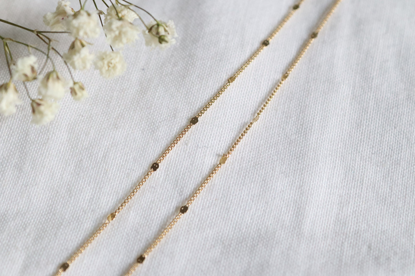 18k Gold-Filled Delicate Curb Chain