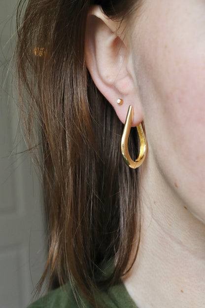 Gold-Filled Large Clicker Hoops