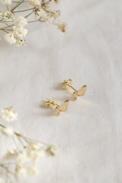 Gold-Filled Butterfly Studs