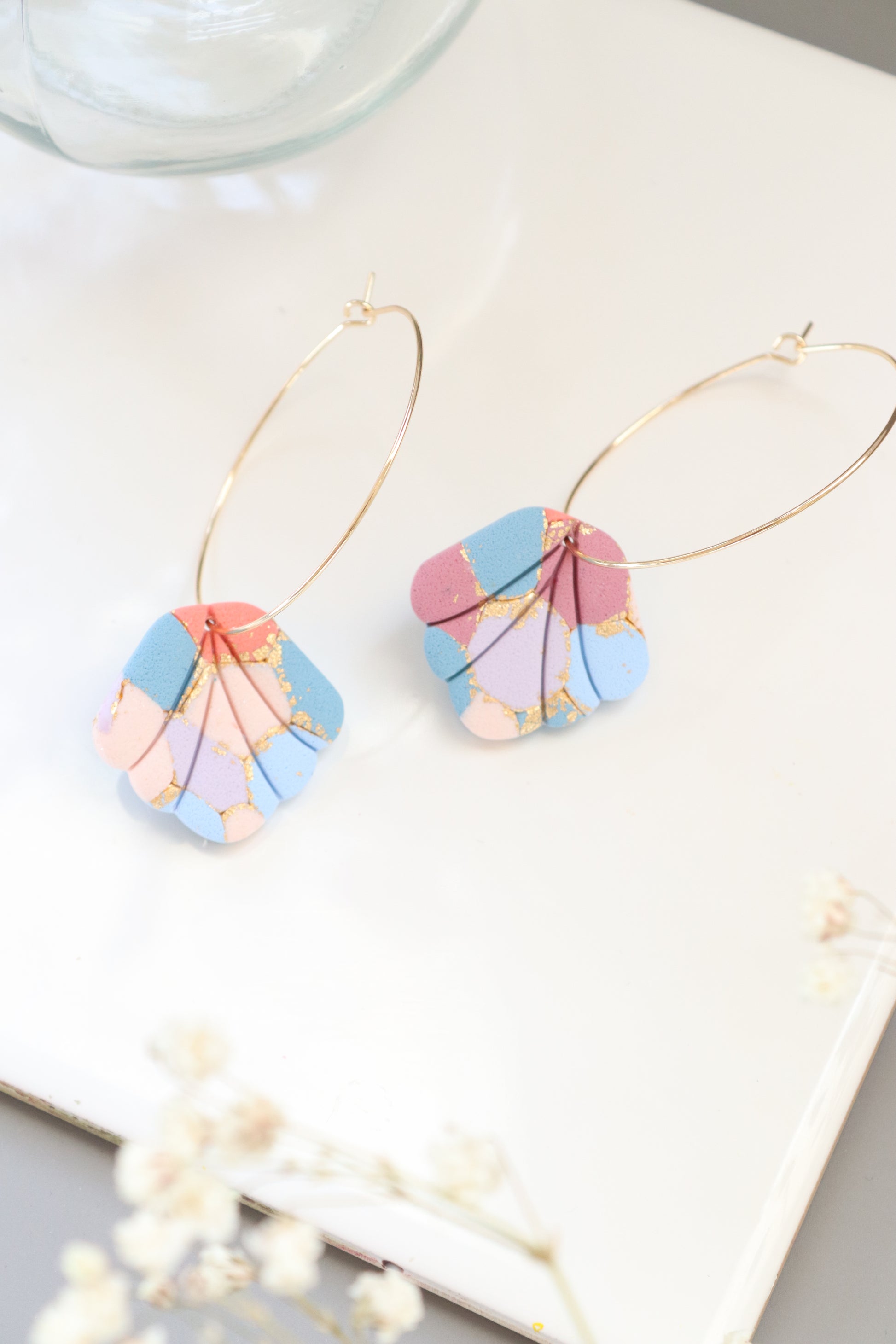 Large Confetti Hoops