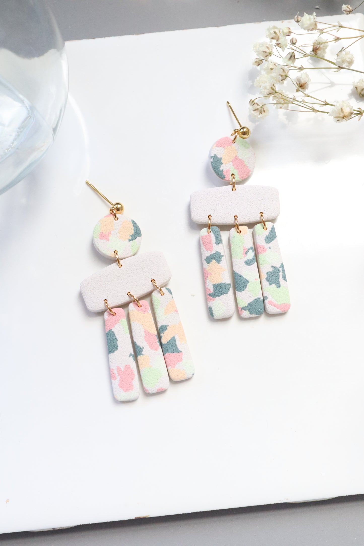 Terrazzo Statement Dangles