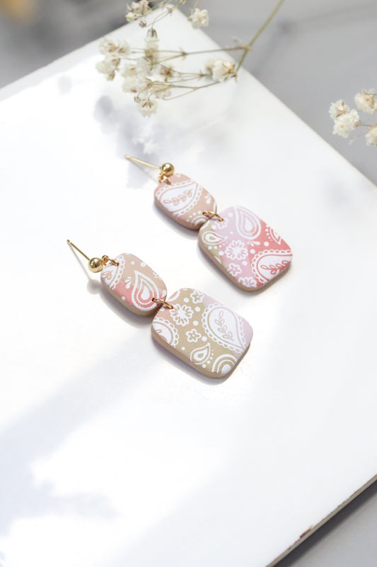 Marbled Paisley Dangles