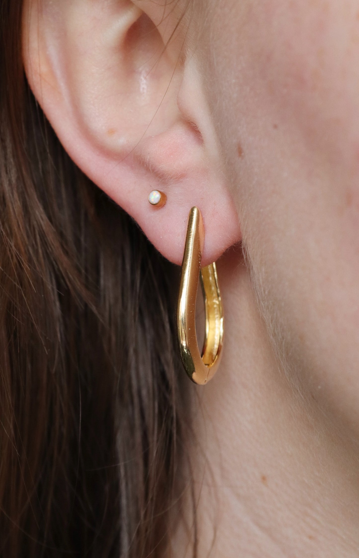 Gold-Filled Large Clicker Hoops