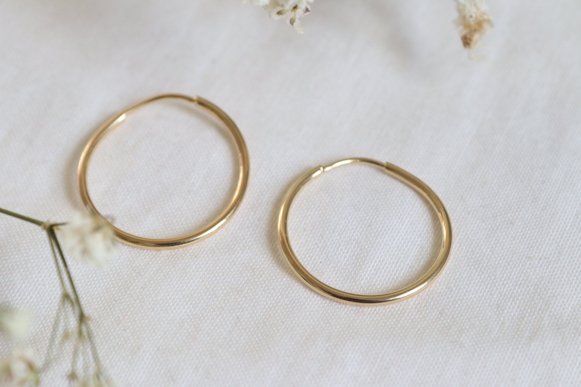 Gold-Filled 20mm Endless Hoops