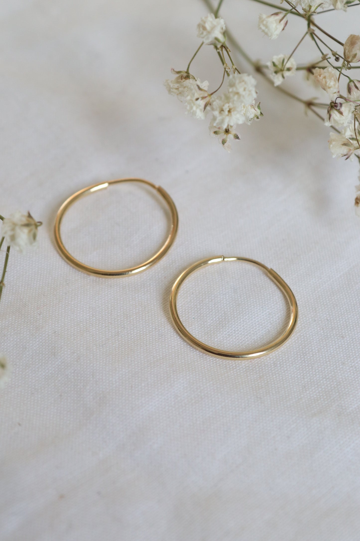 Gold-Filled 20mm Endless Hoops