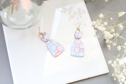 Boho Checkered Dangles