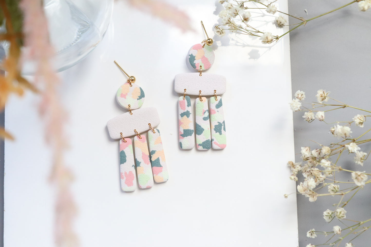 Terrazzo Statement Dangles