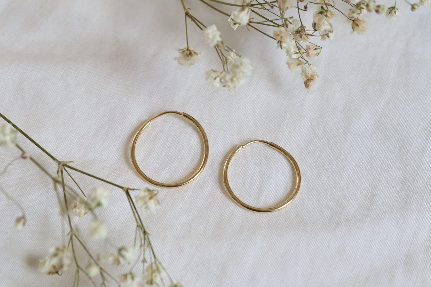 Gold-Filled 20mm Endless Hoops