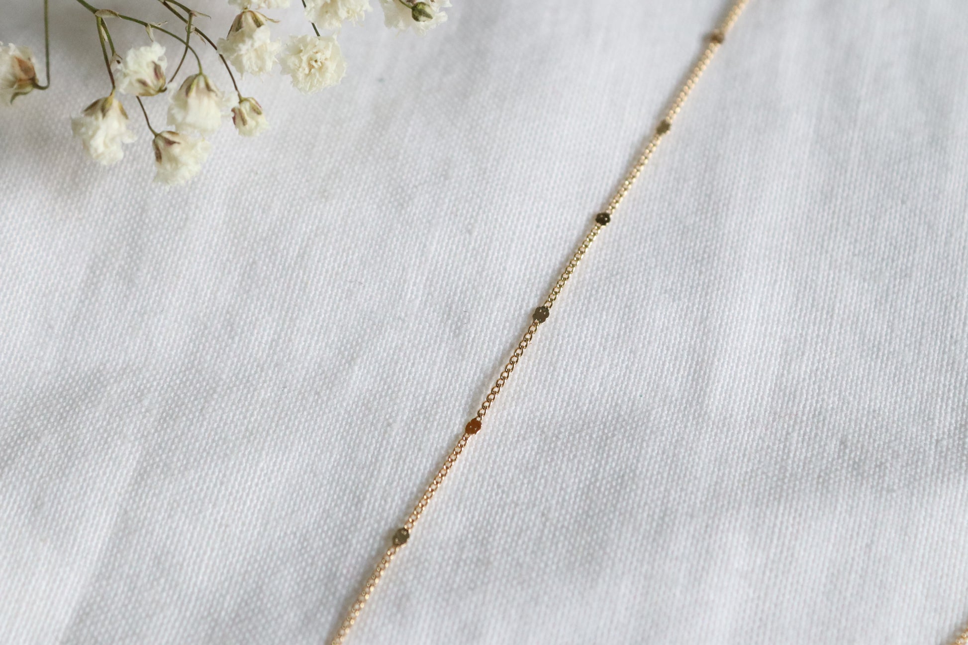 18k Gold-Filled Delicate Curb Chain